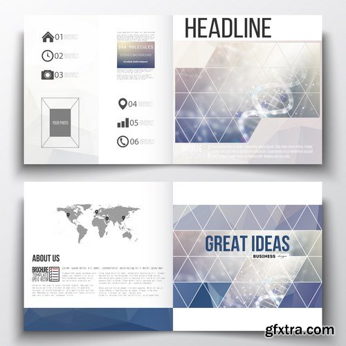 Set of Business Templates, Brochure, Magazine, Flyer & Booklet 3 - 25xEPS