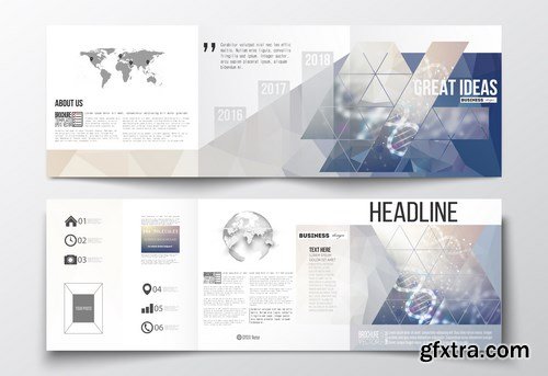 Set of Business Templates, Brochure, Magazine, Flyer & Booklet 3 - 25xEPS