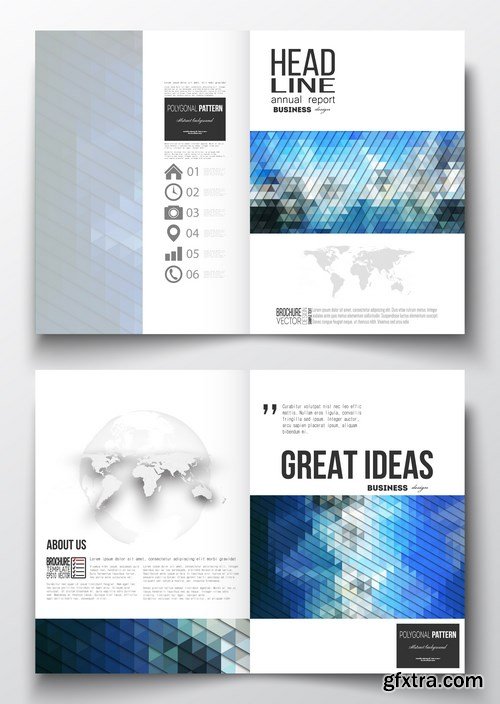 Set of Business Templates, Brochure, Magazine, Flyer & Booklet 3 - 25xEPS