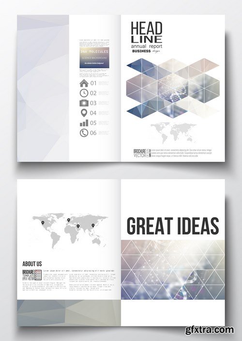 Set of Business Templates, Brochure, Magazine, Flyer & Booklet 3 - 25xEPS