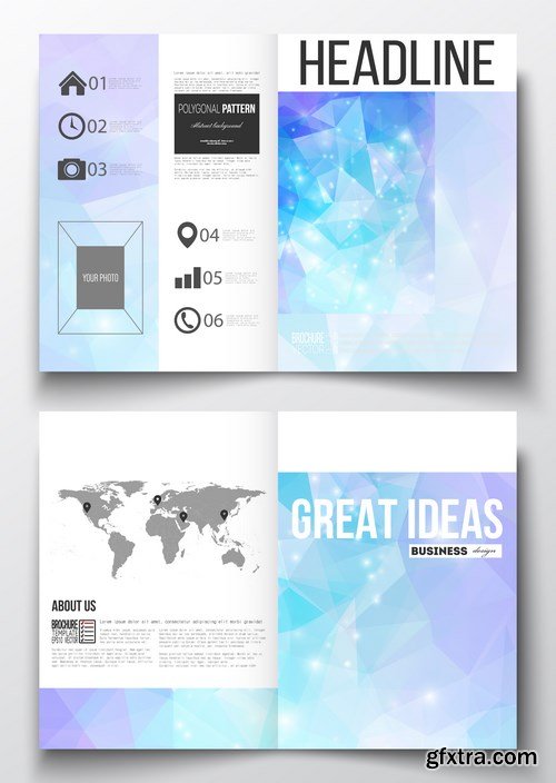 Set of Business Templates, Brochure, Magazine, Flyer & Booklet 3 - 25xEPS