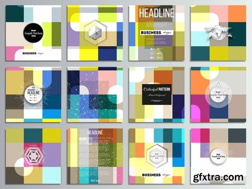 Set of Business Templates, Brochure, Magazine, Flyer & Booklet 3 - 25xEPS