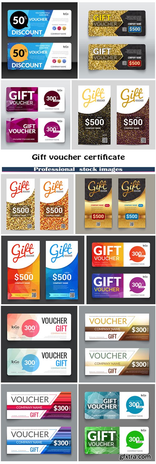 Gift voucher certificate