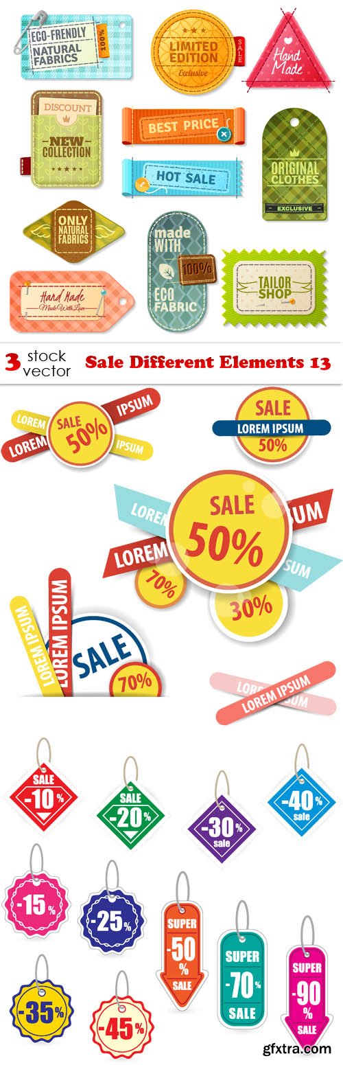 Vectors - Sale Different Elements 13