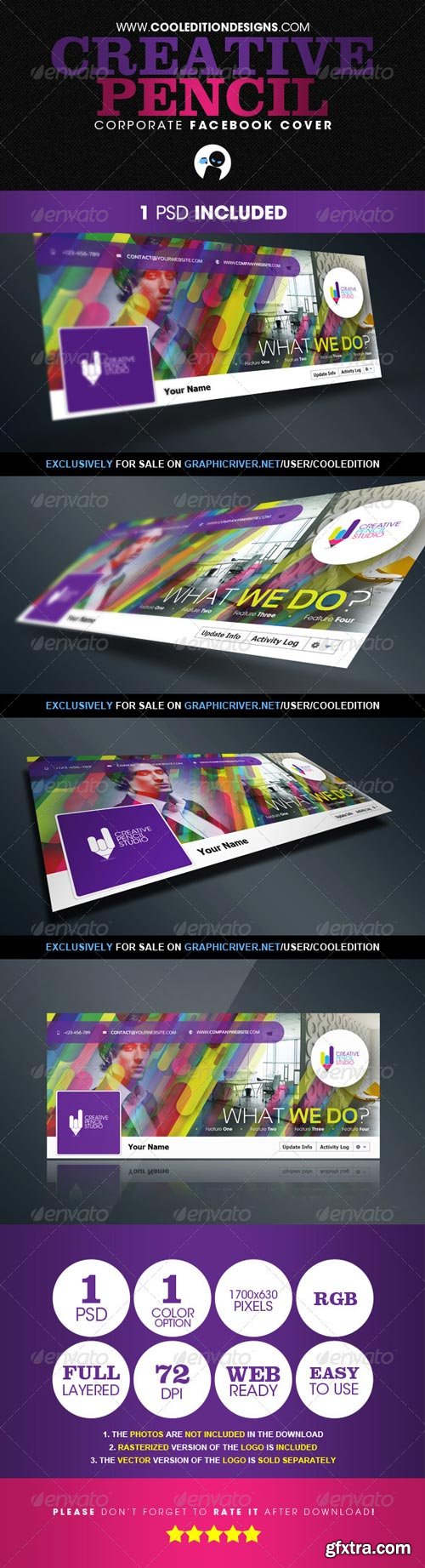 GraphicRiver - Creative Pencil - Corporate Facebook Cover - 2855089