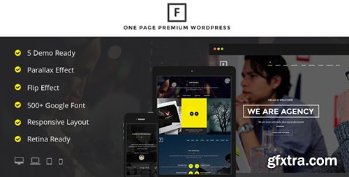 ThemeForest - Flip v1.1.6 - Flipping Page & One Page Wordpress Theme - 7648659