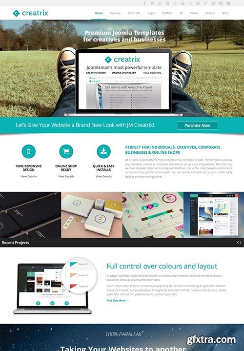 JoomlaMan - JM Creatrix v2.3 - Joomla 2.5 & 3.4 Template