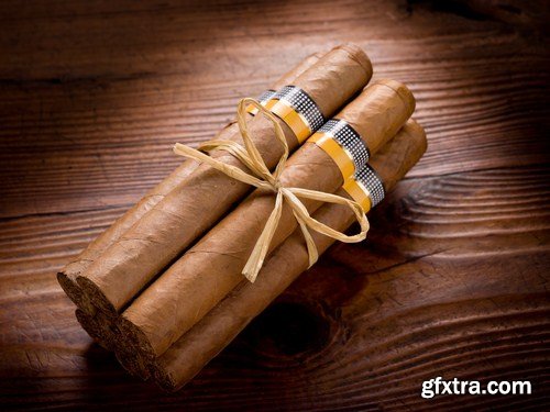 cuban cigar and cognac on wood background 10X JPEG