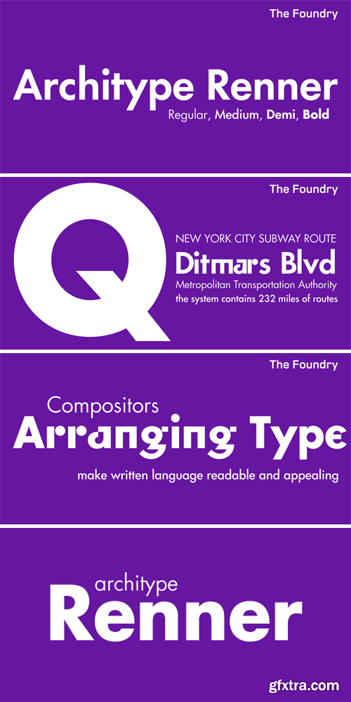 Architype Renner Font Family