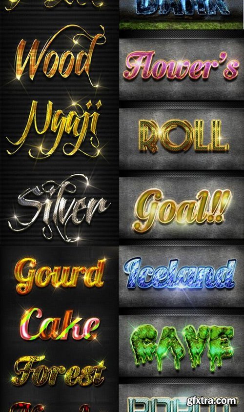 Graphicriver 128 Super Bundle Text Styles 13784521