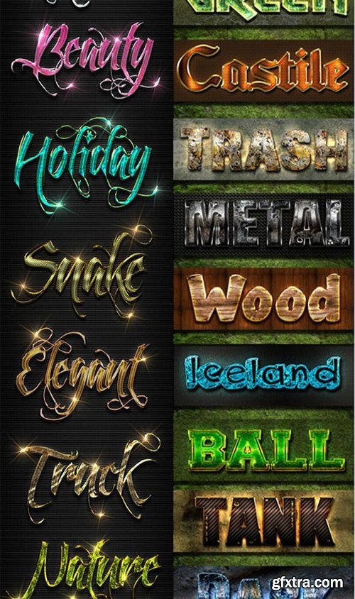 Graphicriver 128 Super Bundle Text Styles 13784521