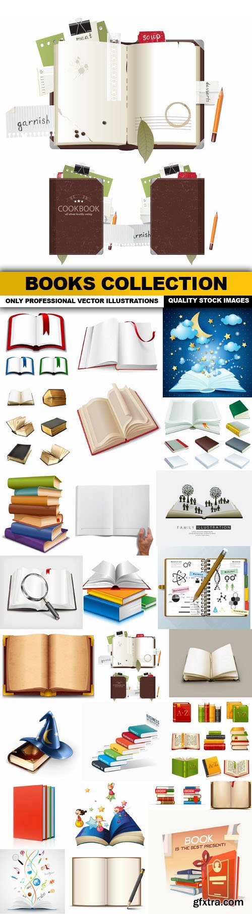 Books Collection - 25 Vector