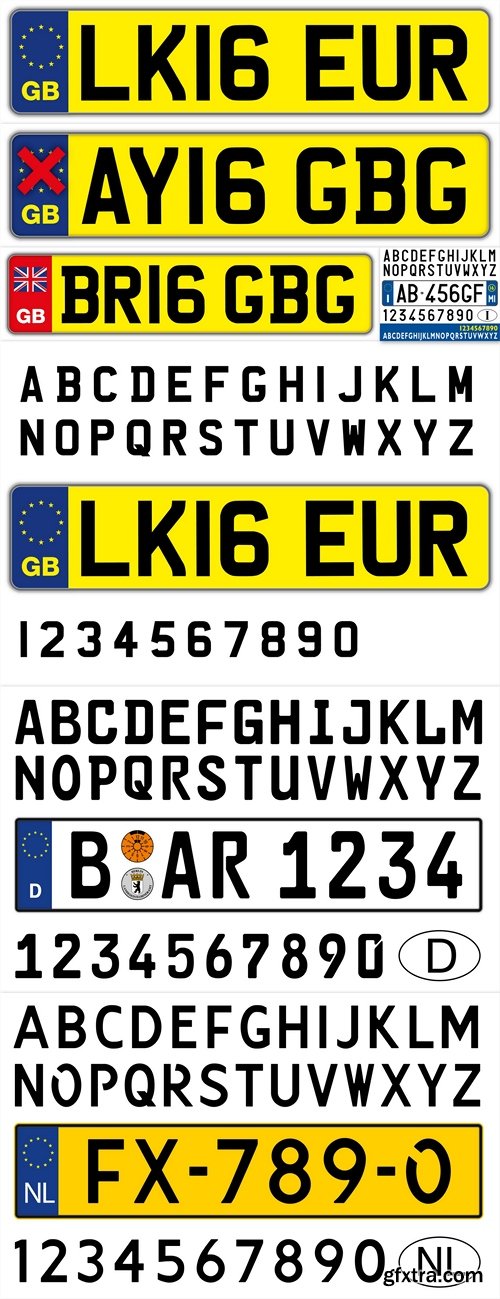 British car plate