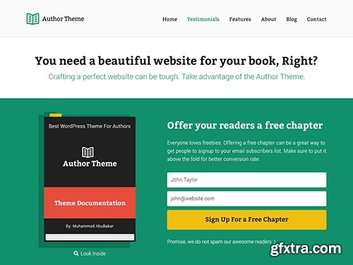 Author Theme v1.1 - WordPress Theme