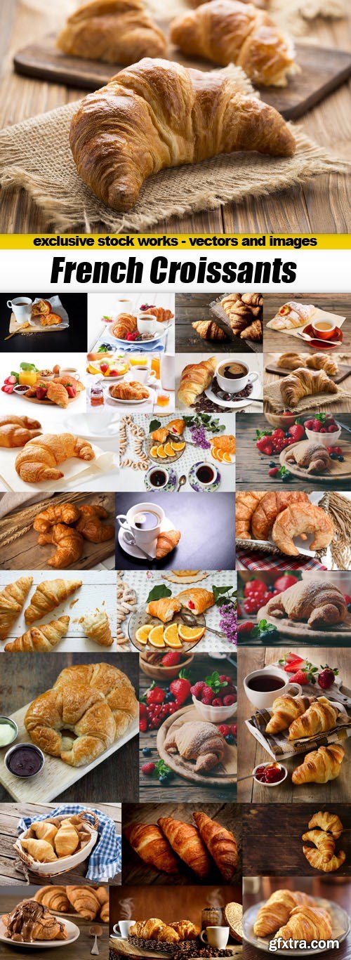 French Croissants - 26xUHQ JPEG