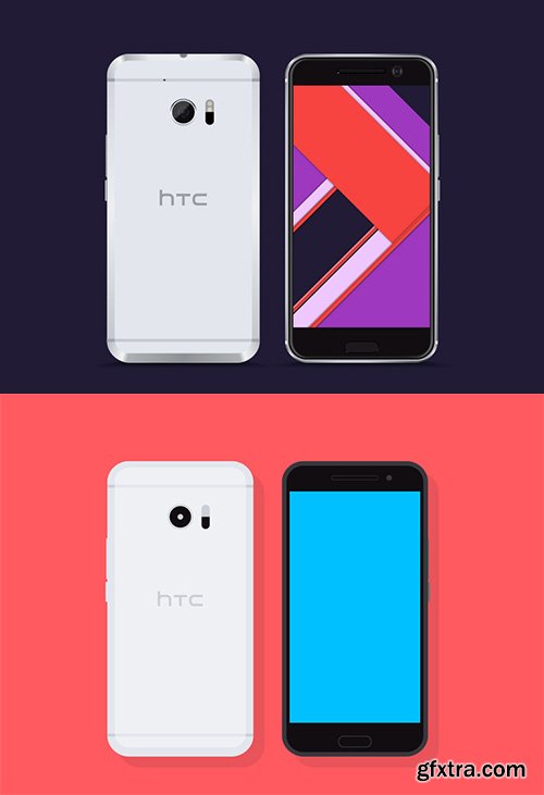 EPS Vector - HTC 10 Model Smartphone