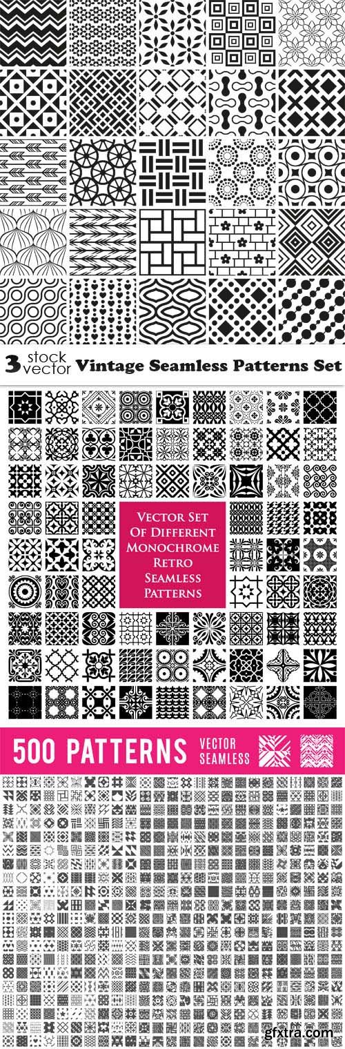 Vectors - Vintage Seamless Patterns Set