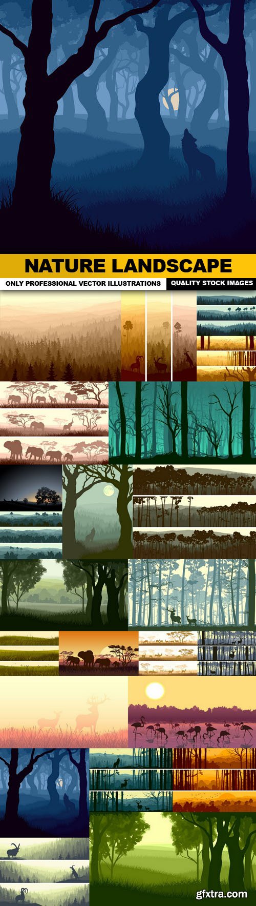 Nature Landscape - 25 Vector