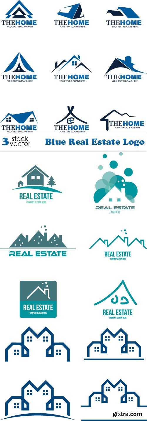 Vectors - Blue Real Estate Logo