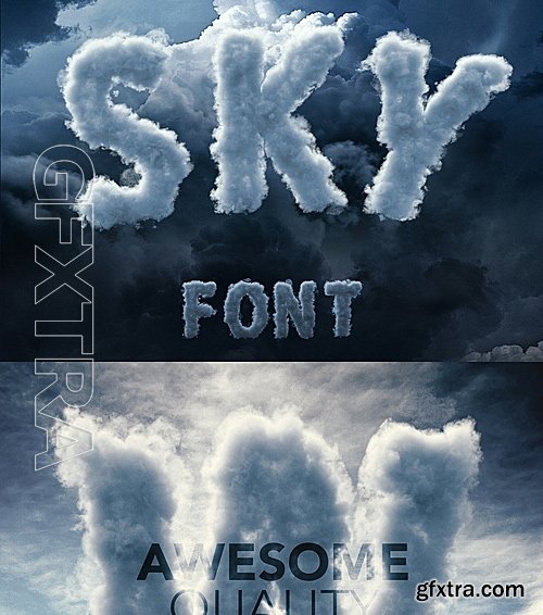 CM - Sky Cloud Font 717251