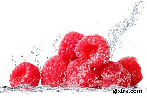 Fruit in spray of water 1-7xUHQ JPEG