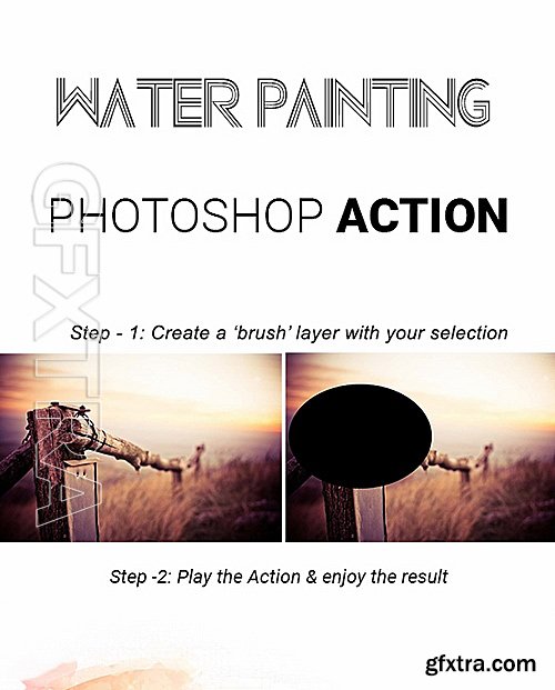 GraphicRiver - Water Painting Photoshop Action 16273705