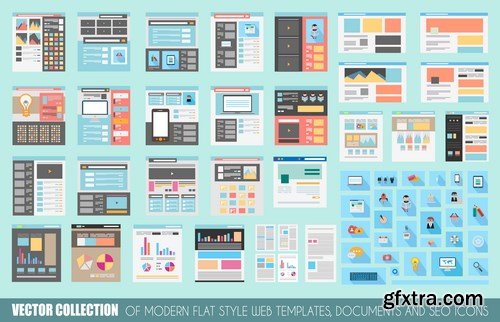 Flat Vector Design 43 - 15xEPS