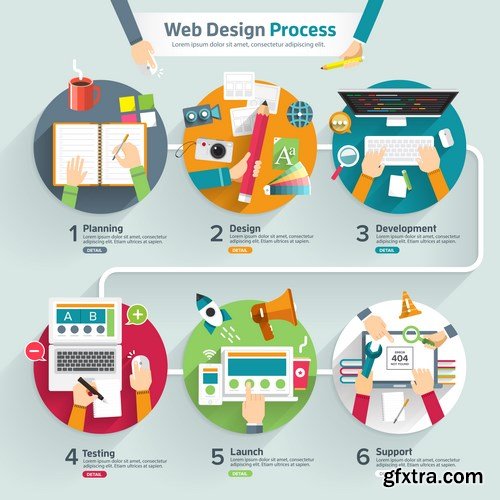 Flat Vector Design 43 - 15xEPS