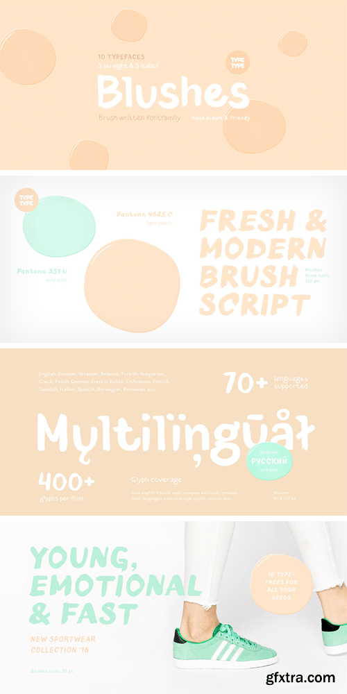 TT Blushes Font Family