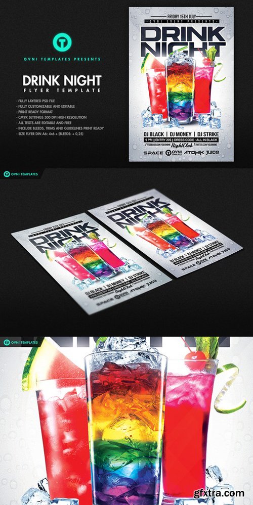 CM - DRINK NIGHT Flyer Template 691924