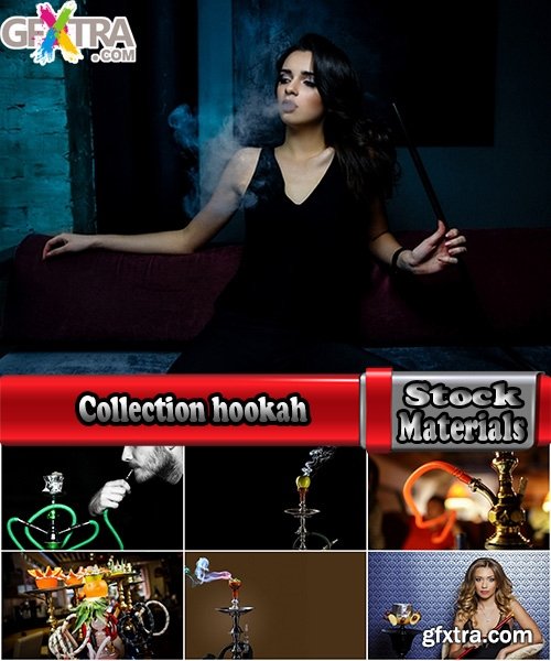 Collection hookah girl woman smokes a pipe fruity smoke 25 HQ Jpeg