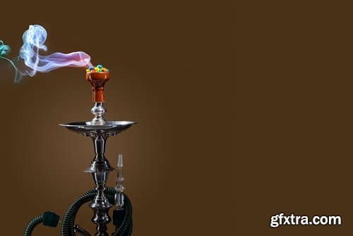 Collection hookah girl woman smokes a pipe fruity smoke 25 HQ Jpeg