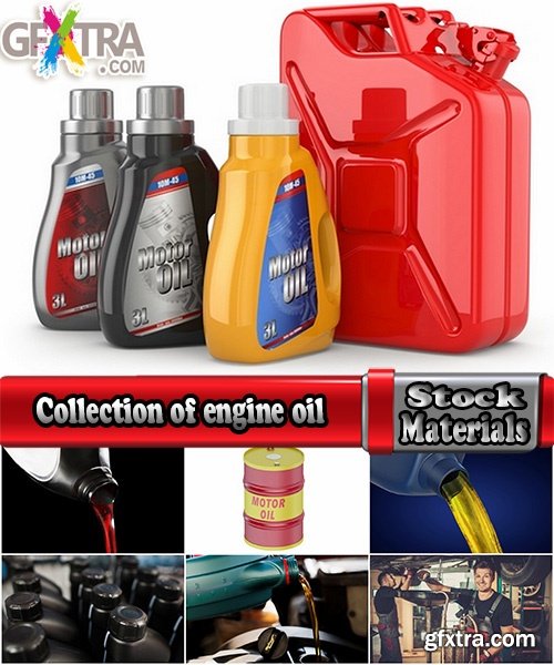 Collection of engine oil lubricant motor vehicle technical services 25 HQ Jpeg