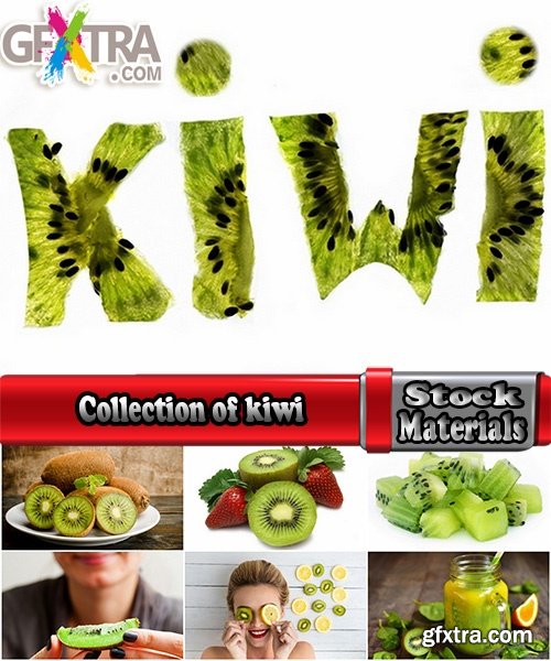 Collection of of kiwi berry plant macro pulp seed 25 HQ Jpeg