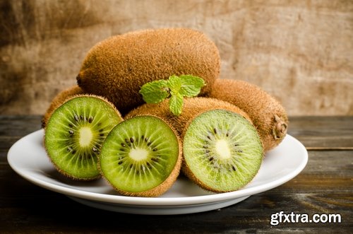 Collection of of kiwi berry plant macro pulp seed 25 HQ Jpeg