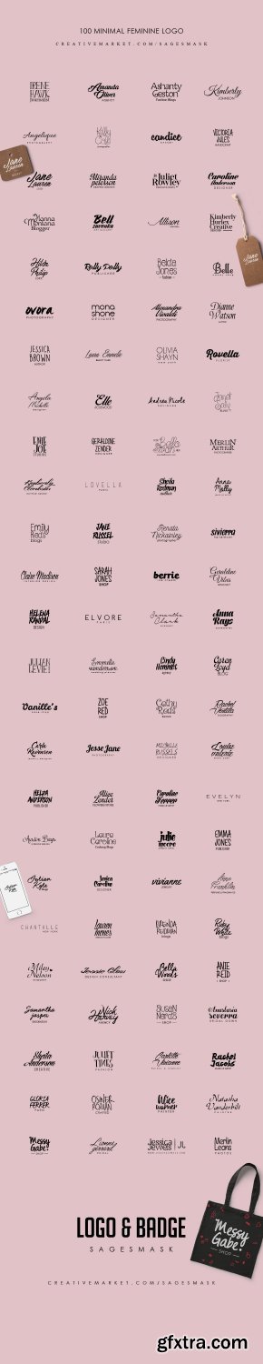 CreativeMarket Feminine Logo Creator 731034