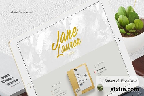 CreativeMarket Feminine Logo Creator 731034