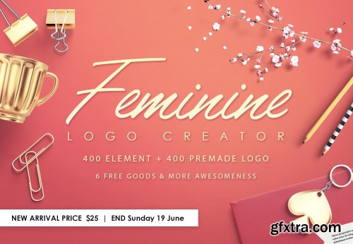 CreativeMarket Feminine Logo Creator 731034