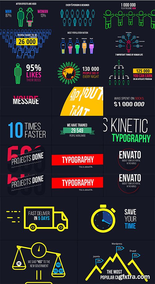 Videohive BigData - Ultimate Infographics Pack 13604124