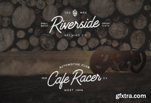 CreativeMarket Outdoors Inks Typeface - 4 Styles 730102