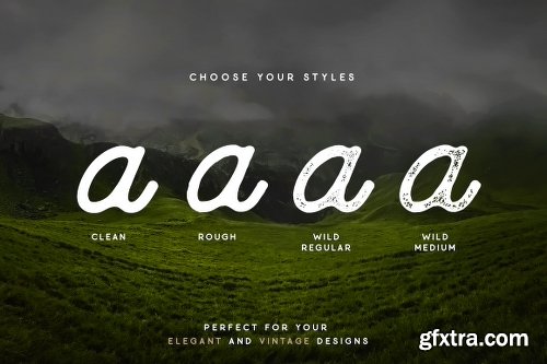 CreativeMarket Outdoors Inks Typeface - 4 Styles 730102