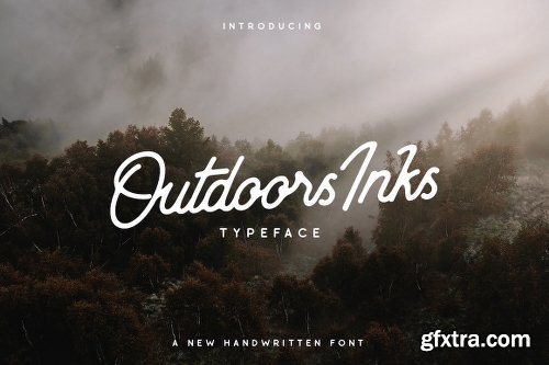 CreativeMarket Outdoors Inks Typeface - 4 Styles 730102