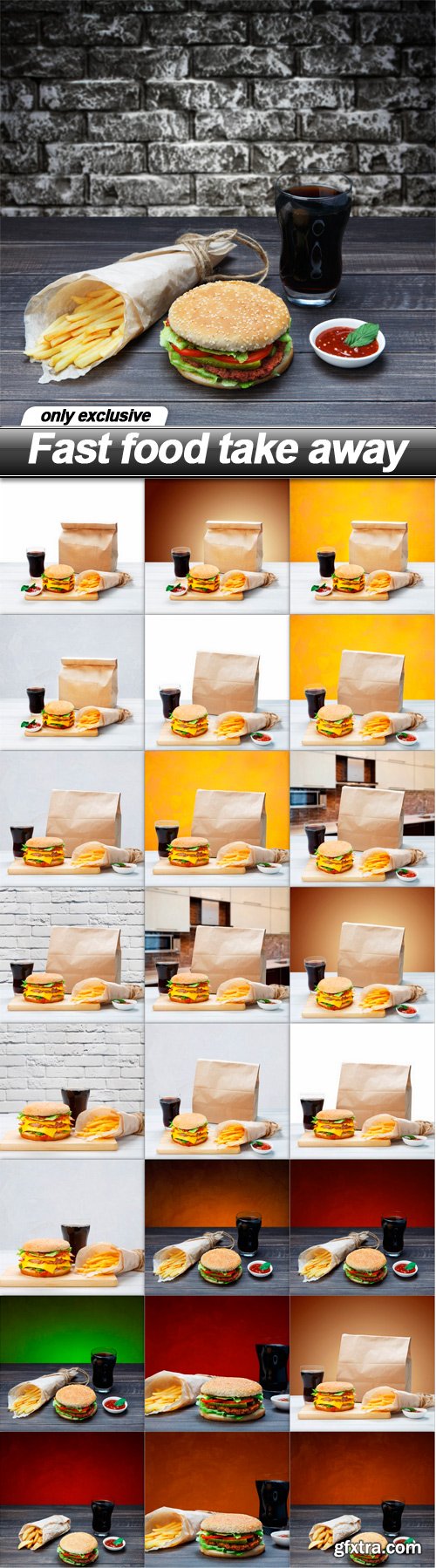 Fast food take away - 25 UHQ JPEG