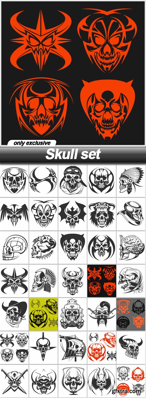 Skull set - 35 EPS