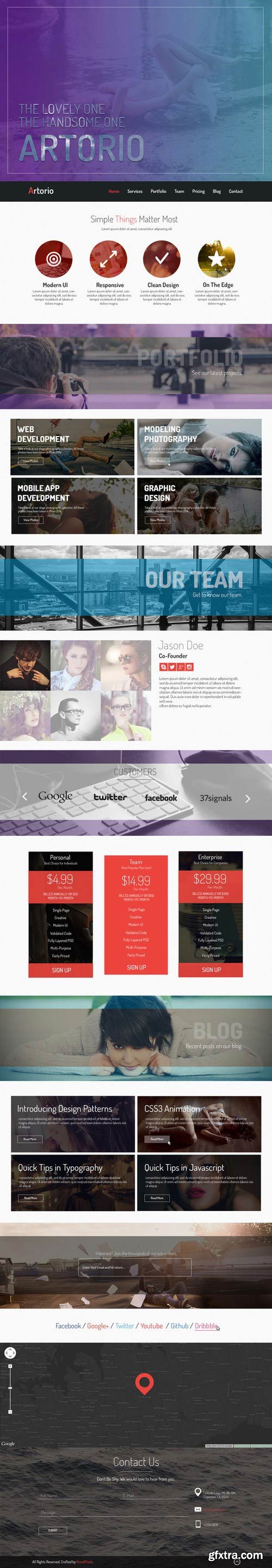 CM - Artorio - Creative PSD Template 190538