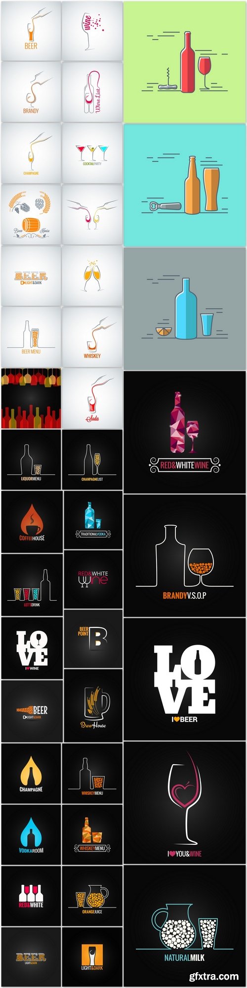 Alkohol vector background 2