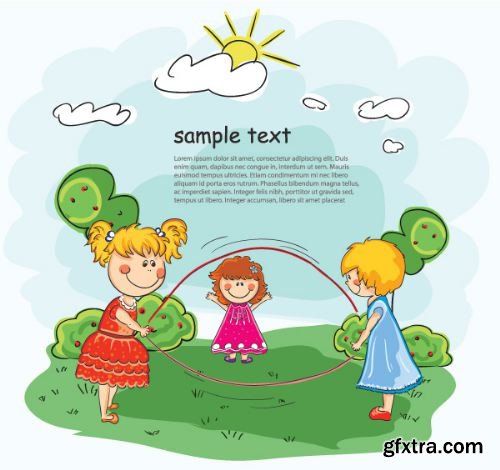 95 Kids Illustrations set 2