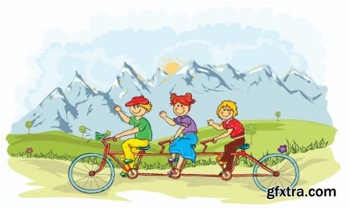 95 Kids Illustrations set 2