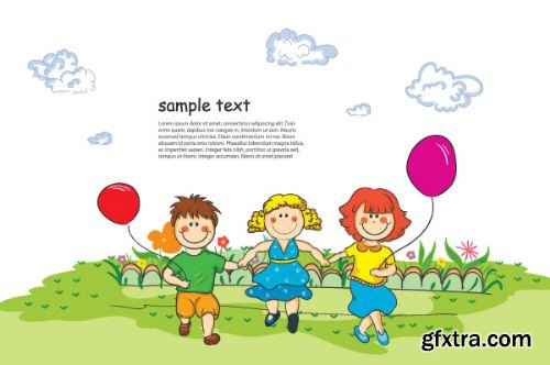 95 Kids Illustrations set 2