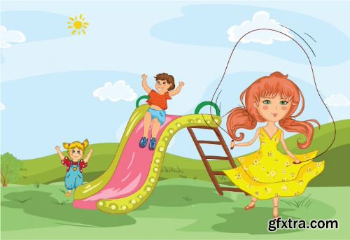 95 Kids Illustrations set 2